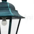 Lámpara de suspensión para exterior en aluminio y vidrio Made in Italy - Bonaria Viadurini