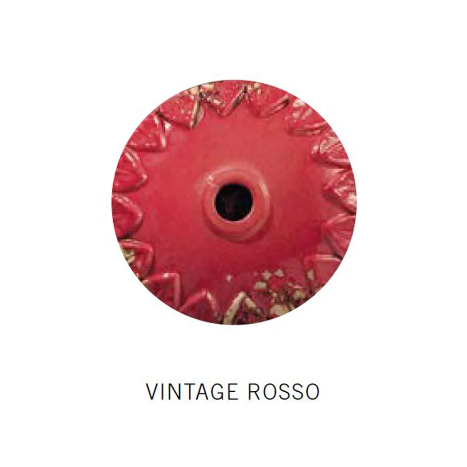 Lámpara de Suspensión Industrial Hecha a Mano Hierro y Cerámica - Industrial Viadurini