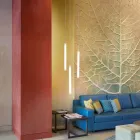 Lámpara de suspensión de metacrilato Slide Flux Hanging thin fabricada en Italia Viadurini