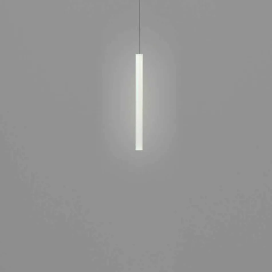 Lámpara de suspensión de metacrilato Slide Flux Hanging thin fabricada en Italia Viadurini