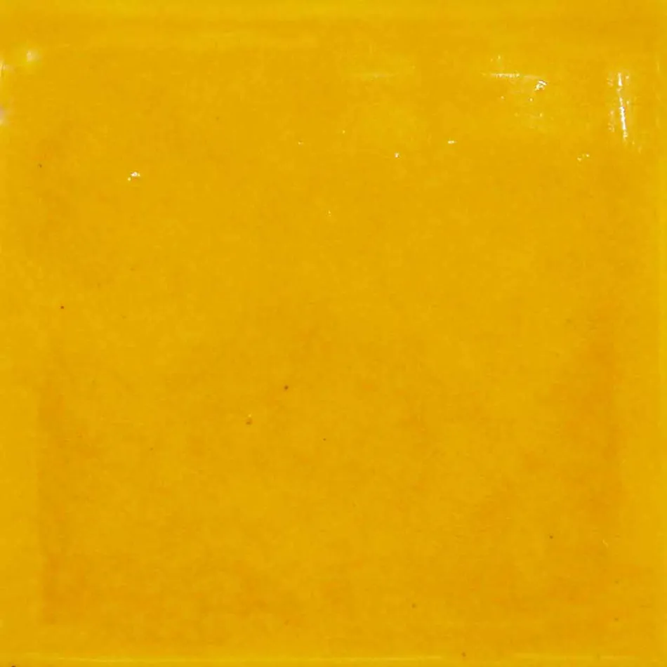 Lámpara colgante de 42 cm en latón y mayólica toscana Rossi - Toscot Viadurini