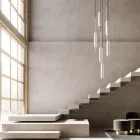 Lámpara de suspensión con 1, 3 o 6 luces en latón Diseño moderno - Typha by Il Fanale Viadurini