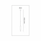 Lámpara colgante con 1, 3 o 6 luces de diseño moderno de latón - Typha de Il Fanale Viadurini