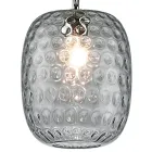 Lámpara colgante artesanal en vidrio veneciano soplado - Cloe Balloton Viadurini