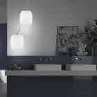 Lámpara colgante artesanal en vidrio veneciano soplado - Cloe Balloton Viadurini