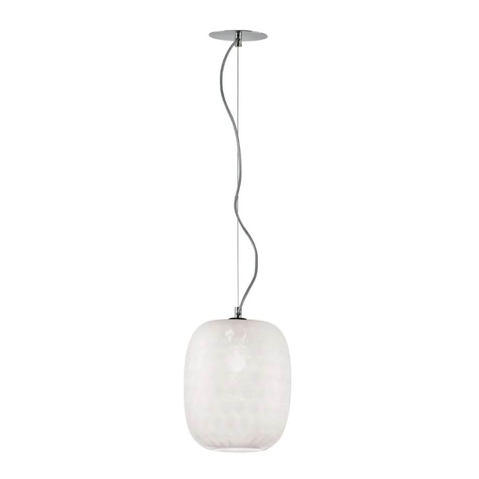 Lámpara colgante artesanal en vidrio veneciano soplado - Cloe Balloton Viadurini