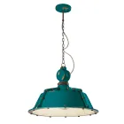 Lámpara Colgante Artesanal Industrial en Hierro y Cerámica - Industrial Viadurini