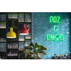 Lámpara de suspensión de estilo retro en cerámica Made in Italy - Ferroluce Caxixi Viadurini