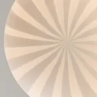 Lámpara Suspendida Diseño Alargada en Vidrio Filigrana Blanco - Caravana Viadurini