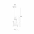 Lámpara suspendida de diseño Made of Italy Made in Italy - Cervino Aldo Bernardi Viadurini