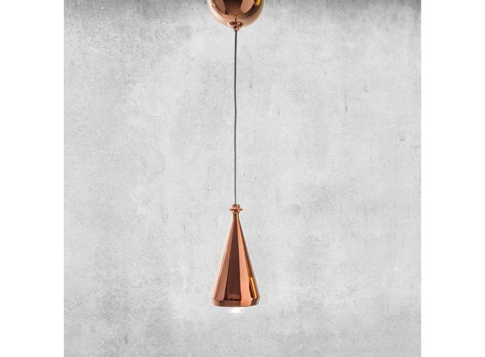 Lámpara suspendida en cerámica de diseño - Lustrini L2 Aldo Bernardi Viadurini