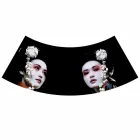 Lámpara Suspendida en Lino Antracita con Impresión de Diseño Interno 2 Tamaños - Bramosia Viadurini