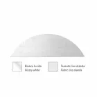 Lámpara suspendida de metal con pantalla de red o lino Made in Italy - Jump Viadurini