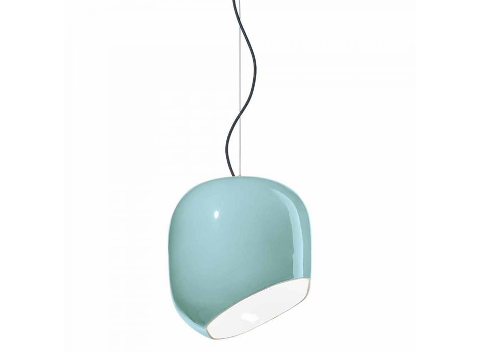 Lámpara colgante de estilo vintage en cerámica Made in Italy - Ferroluce Ayrton Viadurini