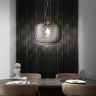 Lámpara colgante veneciana artesanal de vidrio soplado - Cloe Balloton Viadurini