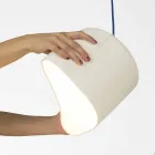 Lámpara suspendida moderna In-es.artdesign Vela 2 en color laprene Viadurini