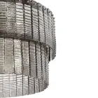 Lámpara de suspensión moderna en vidrio artesanal de lujo Made in Italy - Valadier Viadurini