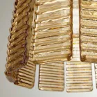 Lámpara de suspensión moderna en vidrio artesanal de lujo Made in Italy - Valadier Viadurini