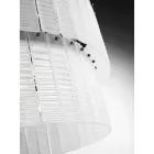 Lámpara de suspensión moderna en vidrio artesanal de lujo Made in Italy - Valadier Viadurini