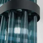 Lámpara de suspensión moderna en vidrio soplado de lujo Made in Italy - Maesta Viadurini