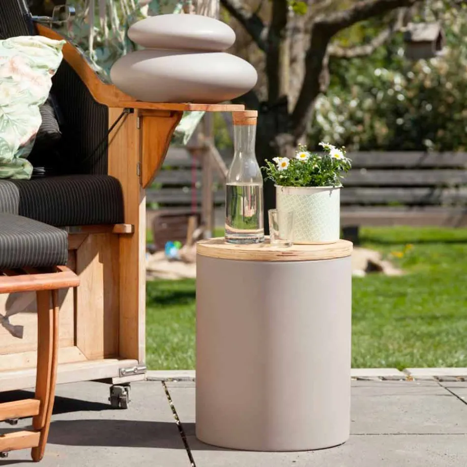 Lámpara de Mesa para Diseño Exterior o Interior con Led, Solar o E27 - Tamburostar Viadurini