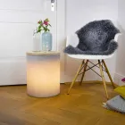 Lámpara de Mesa para Diseño Exterior o Interior con Led, Solar o E27 - Tamburostar Viadurini