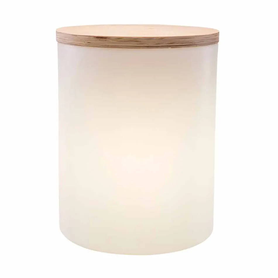 Lámpara de Mesa para Diseño Exterior o Interior con Led, Solar o E27 - Tamburostar Viadurini