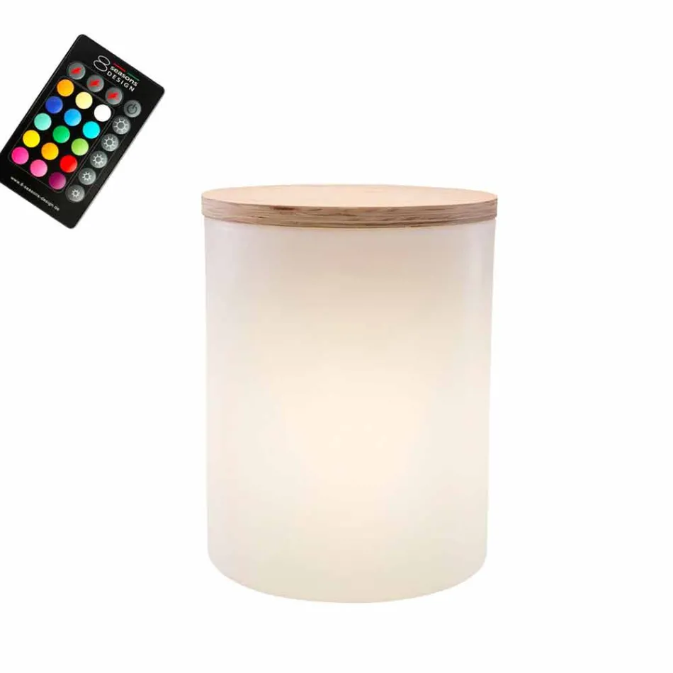 Lámpara de Mesa para Diseño Exterior o Interior con Led, Solar o E27 - Tamburostar Viadurini