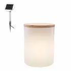 Lámpara de Mesa para Diseño Exterior o Interior con Led, Solar o E27 - Tamburostar Viadurini