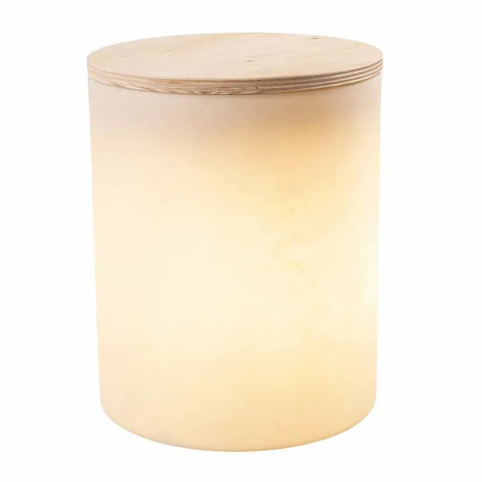 Lámpara de Mesa para Diseño Exterior o Interior con Led, Solar o E27 - Tamburostar Viadurini