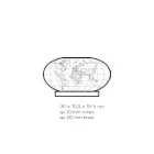 Lámpara de mesa Led Planisphere en cristal acrílico grabado con láser - Rihanna Viadurini