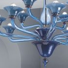 Araña de cristal veneciano 12 luces Made in Italy - Ismail Viadurini