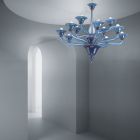Araña de cristal veneciano 12 luces Made in Italy - Ismail Viadurini