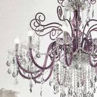 Araña de cristal veneciano de amatista de 12 luces Made in Italy - Florentino Viadurini