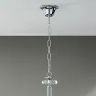 Araña 8 Luces Clásica Italiana Vidrio Artesanal Verde Azulado - Similo Viadurini