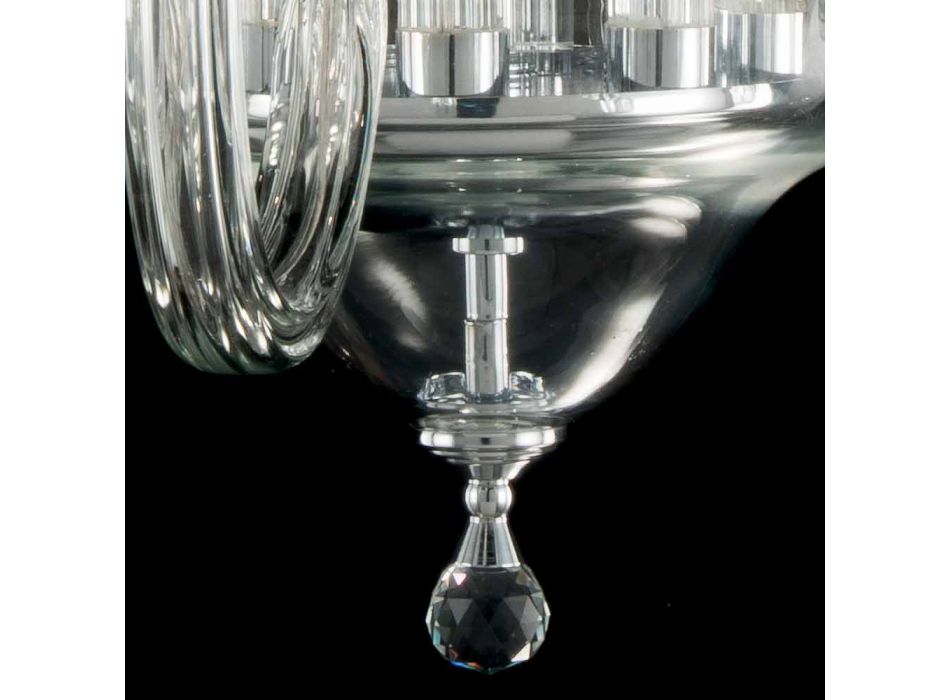 De la lámpara 8 desgin luces de vidrio con decoraciones de cristal de la hiedra Viadurini