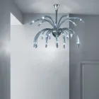 Araña de cristal veneciano de 21 luces hecha a mano en Italia - Jason Viadurini