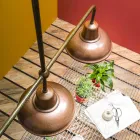 Lámpara de araña de 3 luces de diseño vintage de cobre y latón - Contrada by Il Fanale Viadurini