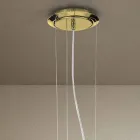 Lámpara de araña de cristal Venecia hecha a mano de 6 luces Made in Italy - Bernadette Viadurini