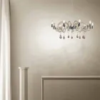 Lámpara de araña de cristal Venecia hecha a mano de 9 luces Made in Italy - Bernadette Viadurini