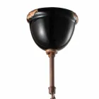 cerámica vendimia campana de la lámpara y el metal Angela Ferroluce Viadurini