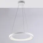 Voyager - Lámpara colgante de metal blanco, cromado y plateado para interiores Viadurini