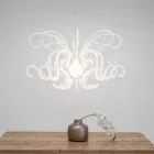 Lámpara de suspensión en diseño reciclable de plexiglás blanco - Sancho Viadurini