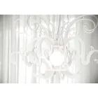 Lámpara de suspensión en plexiglás blanco o negro reciclable - Sancho Viadurini