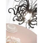 Lámpara de suspensión en plexiglás blanco o negro reciclable - Sancho Viadurini