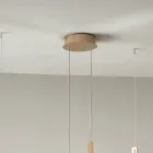 Lámpara de araña de 2 LED con inserto extraíble en vidrio granulado - Catalpa Viadurini