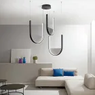 Lámpara de araña de 3 LED con inserto extraíble en vidrio granulado - Catalpa Viadurini