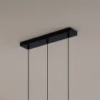 Lámpara de araña con 3 LED en aluminio con recubrimiento de polvo y cable ajustable - Buxus Viadurini