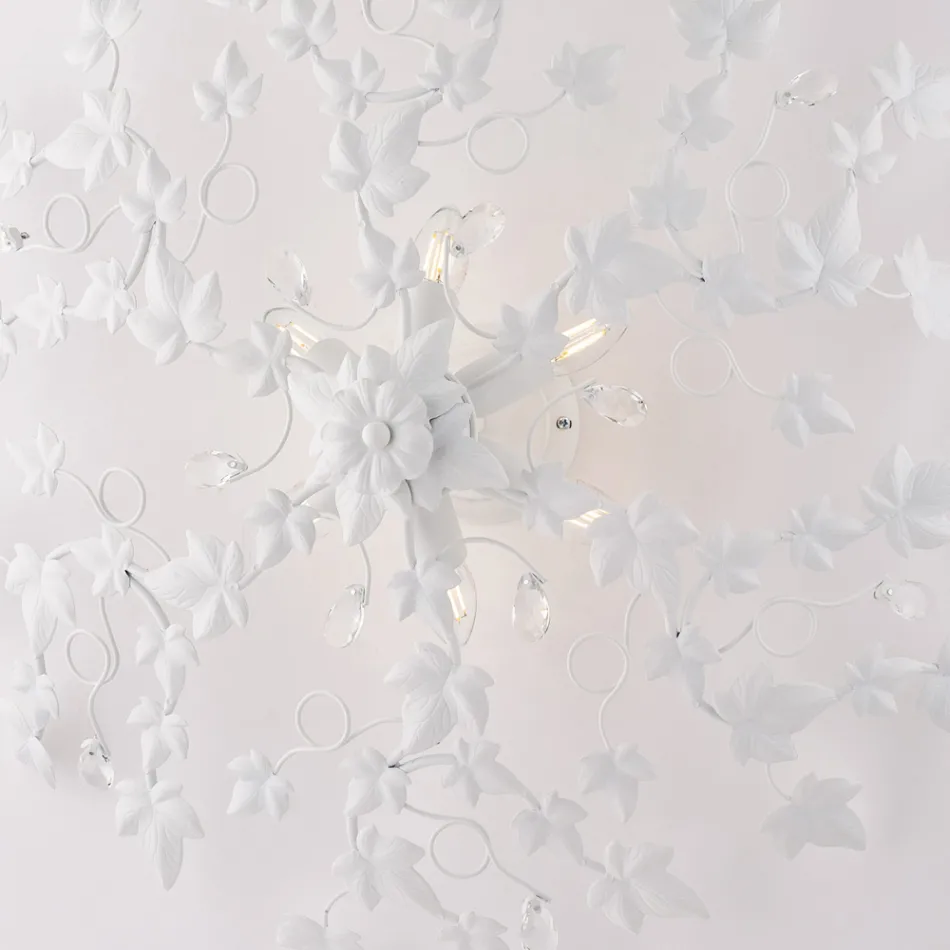 Lámpara colgante de cristal para realzar la luminosidad de los espacios interiores – Orchidea Viadurini