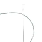 Lámpara de araña descentralizada de dos luces en cristal artesanal fabricado en Italia - Soffio Viadurini